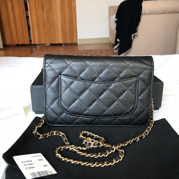 ❌SOLD❌ Chanel Caviar Wallet on Chain with GHW - Picture 2 of 8